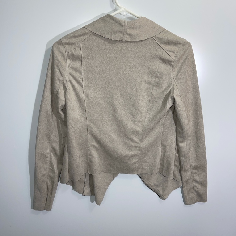 BlankNYC Taupe Suede Zip Jacket Size XS - Picture 3 of 6